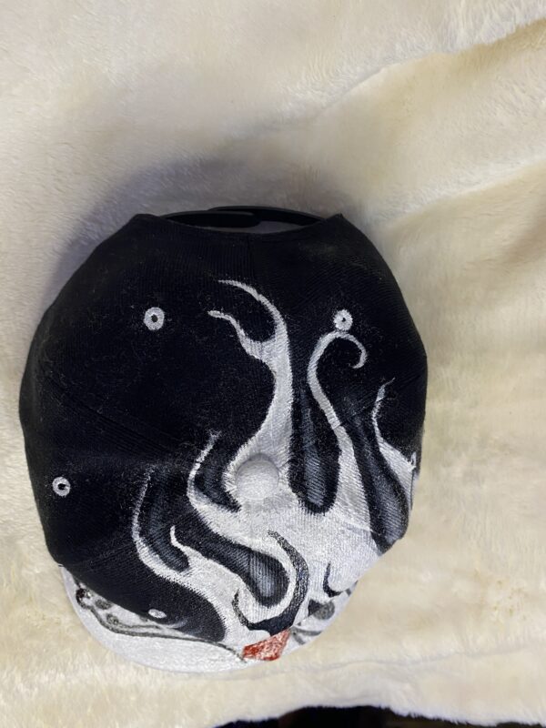 Spade Poker Skull Snapback Cap - Image 7