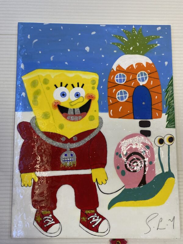 SpongeBob and Gary Art Painting - Image 5